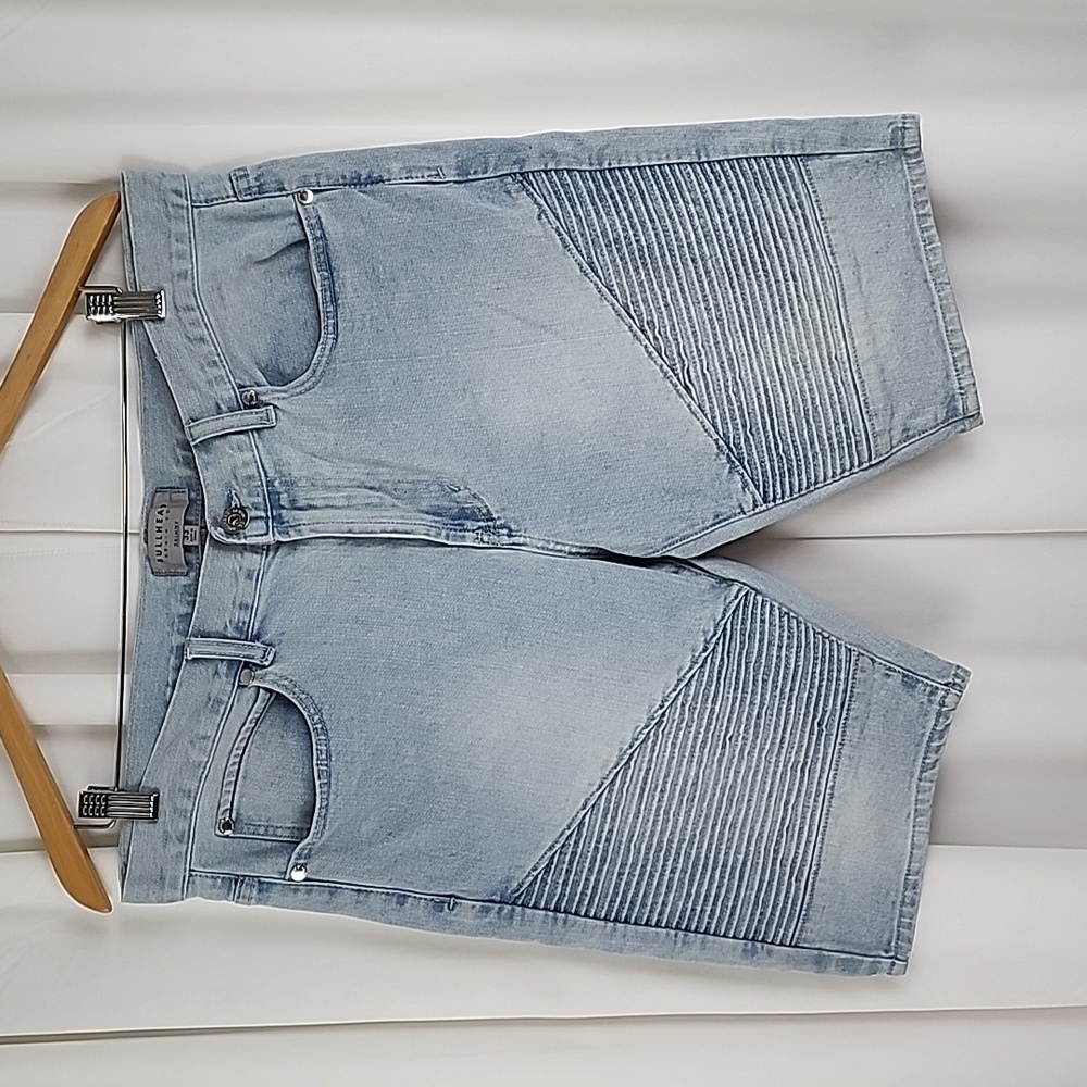 Bullhead  Denim Co Moto Denim Skinny Shorts Size 33